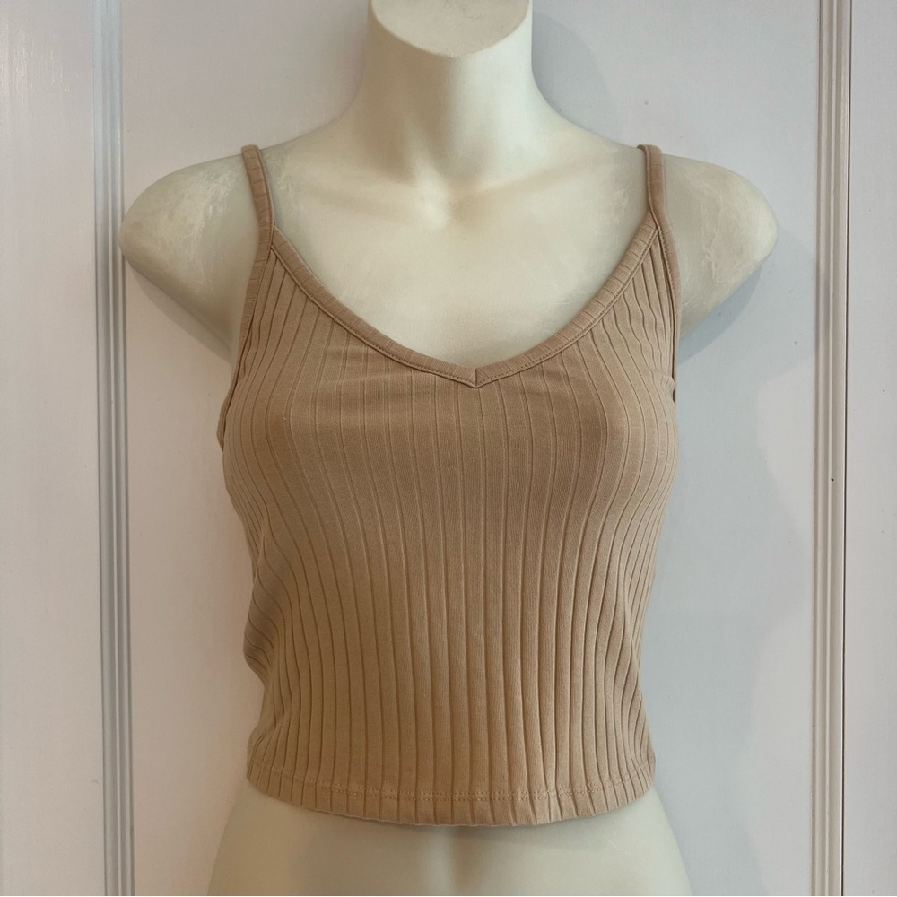 H&M Divided • Tan Ribbed Tank - Size X-Small - Picture 6 of 6